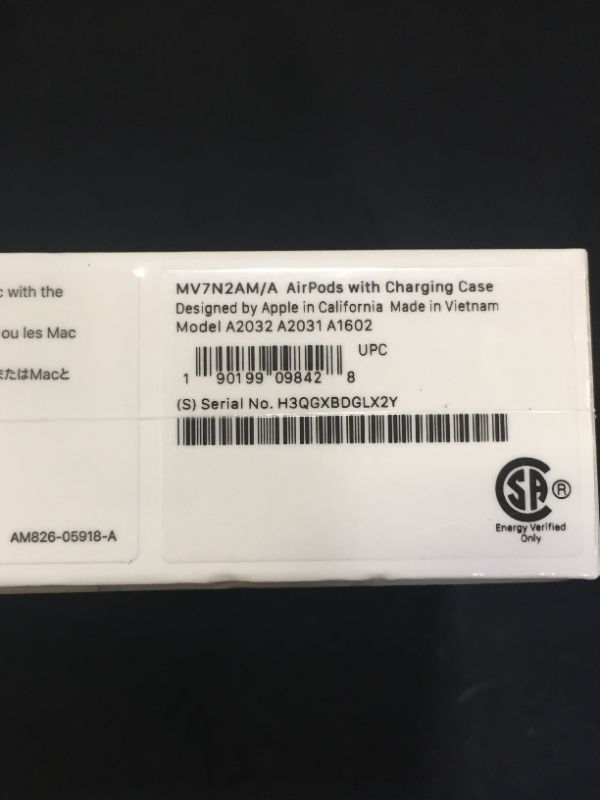 Photo 4 of Apple AirPods (2nd Generation) FACTORY SEALED