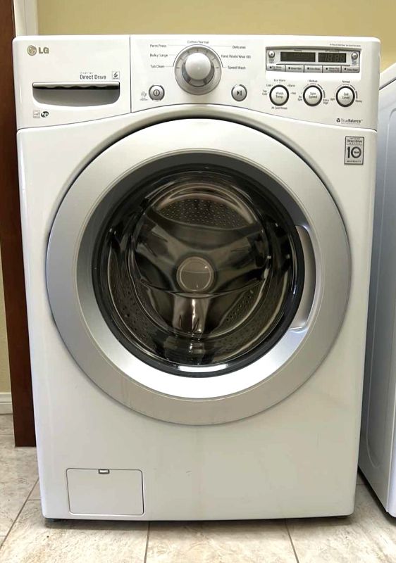 Photo 1 of WHITE LG FRONT LOAD WASHER (LIKE NEW)- MODEL WM3050CW