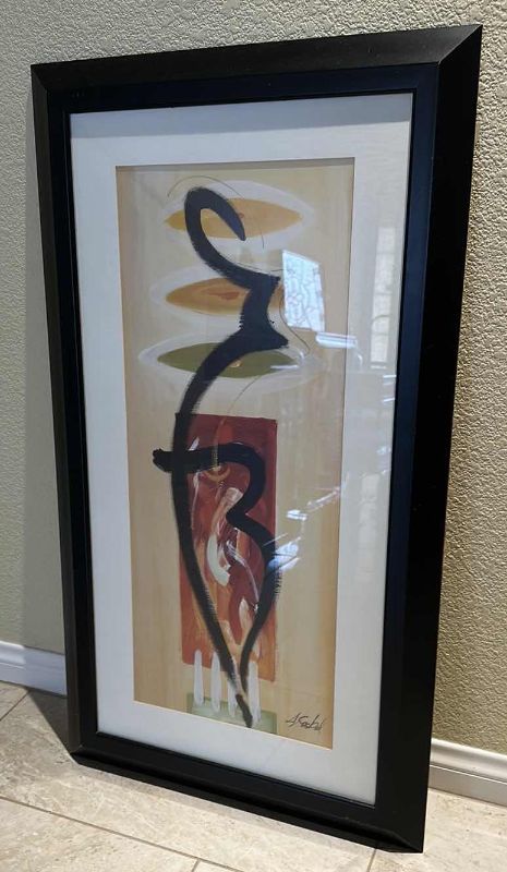 Photo 2 of FRAMED ASIAN ARTWORK  20" X 36"