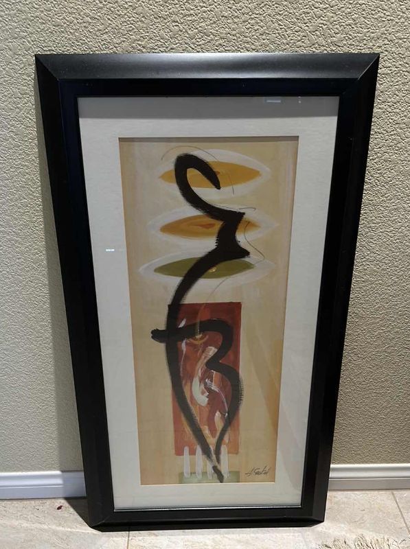 Photo 1 of FRAMED ASIAN ARTWORK  20" X 36"