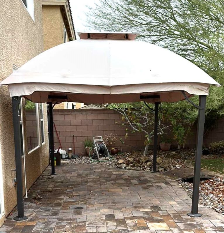 Photo 1 of OUTDOOR COVERED 4 METAL POST GAZEBO W. MISTING SYSTEM 13’ x 9’ H12’