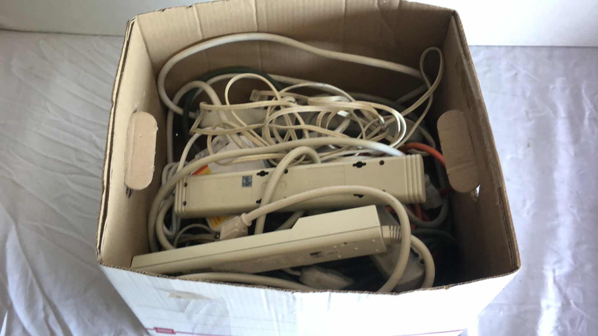 Photo 6 of BOX OF ASSORTED WORKING EXTENSION CABLES AND POWER JACKS