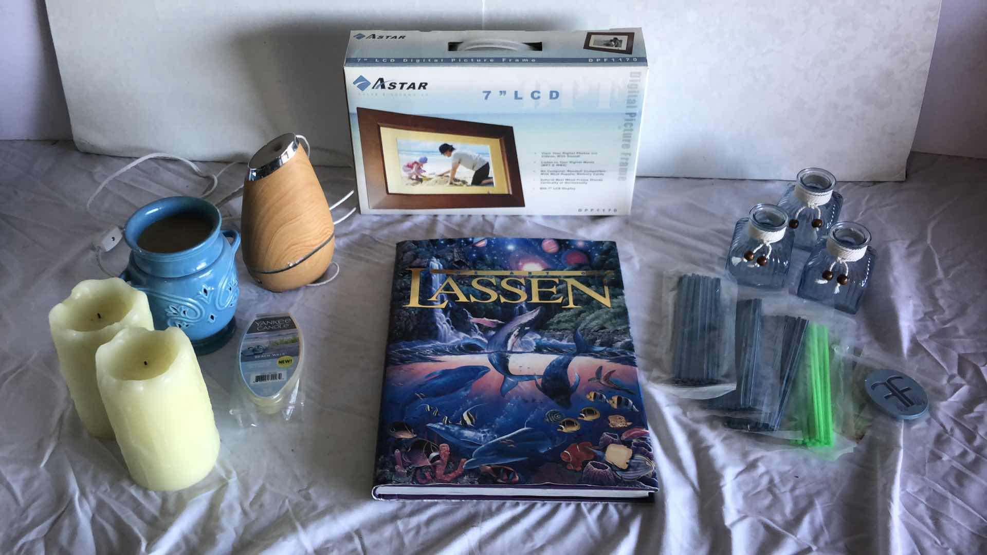 Photo 1 of FOR HER - ASTAR 7” DIGITAL PICTURE FRAME, THE ART OF LASSEN BOOK, ASSORTMENT OF HOME FRAGRANCES