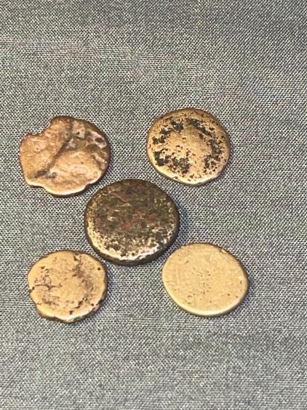 Photo 2 of 5 ANCIENT GREEK BRONZE COINS 2,300 YEARS OLD