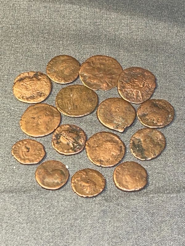 Photo 2 of 15 ANCIENT ROME BRONZE COINS 2,000 YEARS OLD MIXED EMPERORS