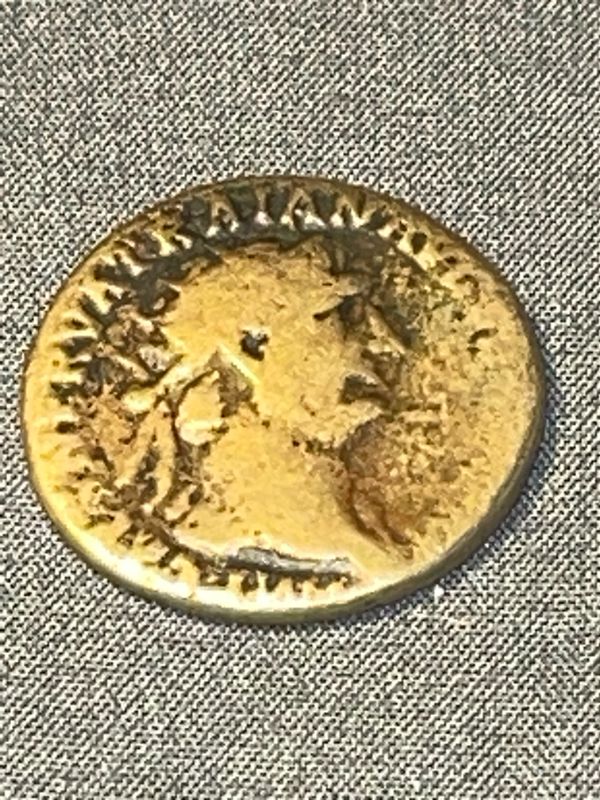 Photo 1 of 98-117 A.D. TRAJAN DUPONDIUS 25 MM HEAD OF TRAJAN ABUDACIA