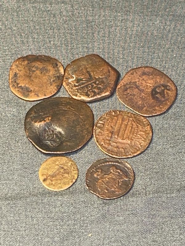 Photo 1 of 7 SPANISH PIRATE COINS FROME THE 1600’S