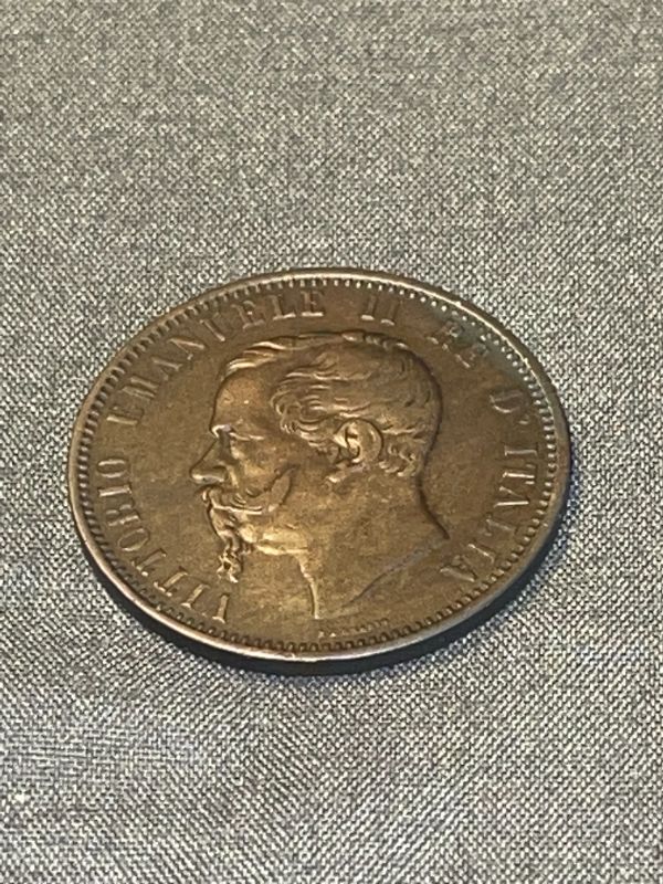 Photo 1 of 1862-14 ITALIAN 10 CENTESIMI