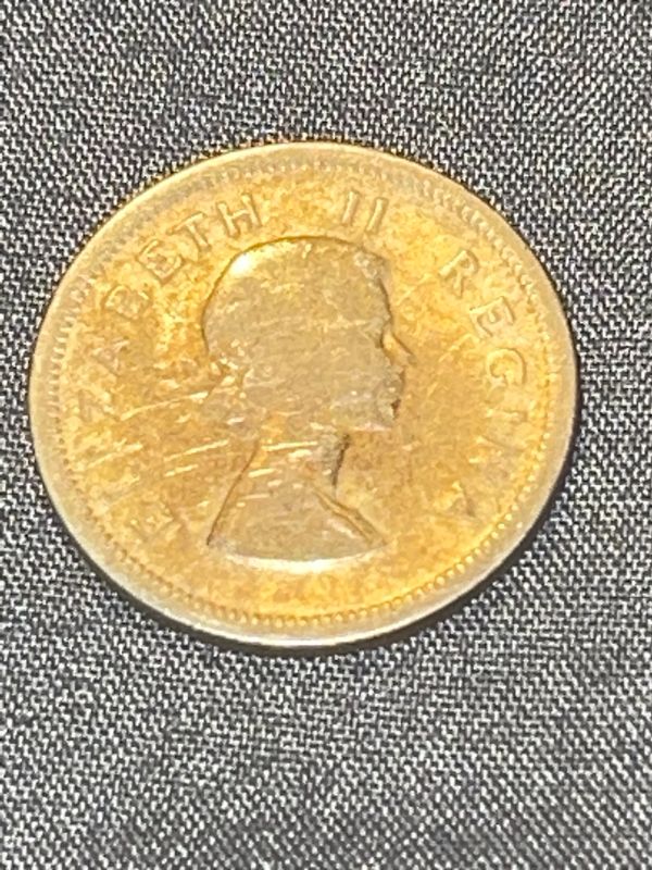 Photo 1 of 1953 SOUTH AFRICAN 1 COIN