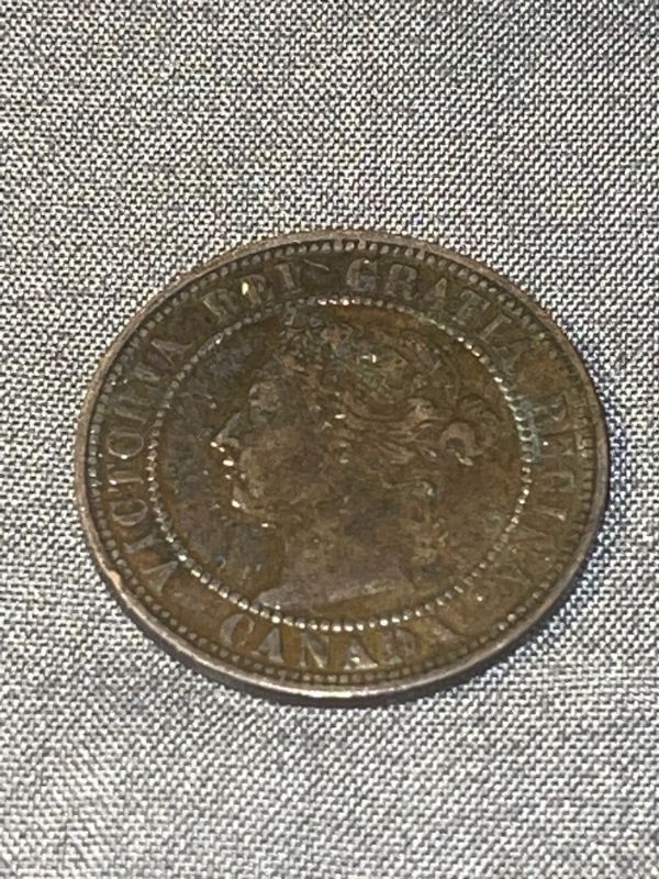 Photo 1 of 1898-H ANTIQUE CANADIAN PENNY