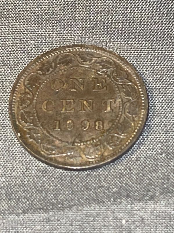 Photo 2 of 1898-H ANTIQUE CANADIAN PENNY
