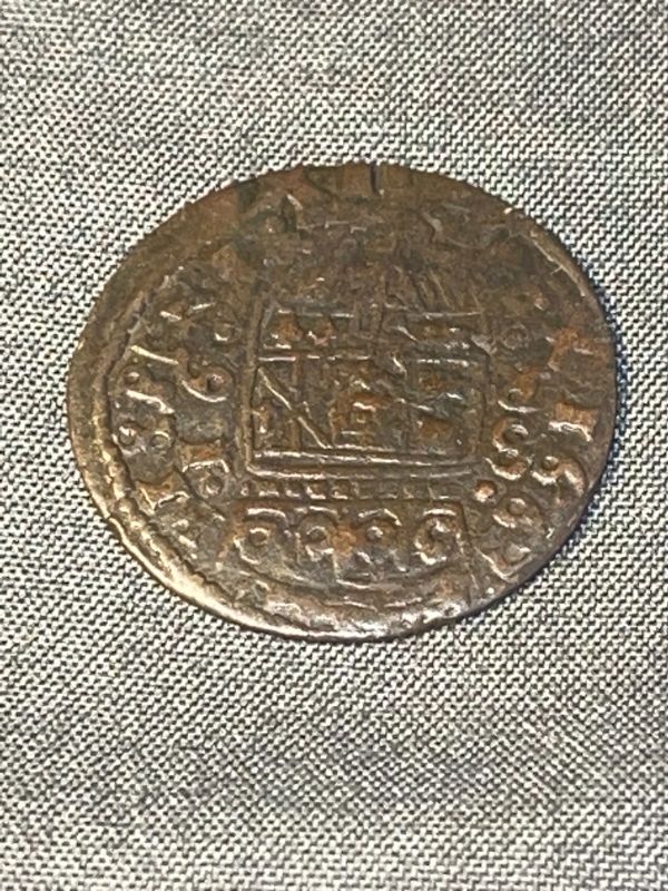 Photo 1 of 1663-R SPANISH 8 MARAVEDIS COIN