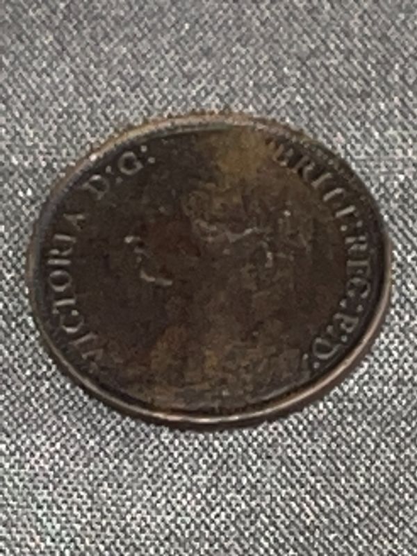 Photo 2 of 1868 GREAT BRITAIN FARTHING COIN