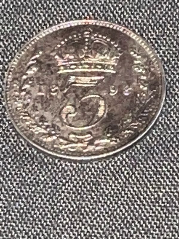 Photo 2 of 1848 GREAT BRITAIN 3 PENCE COIN