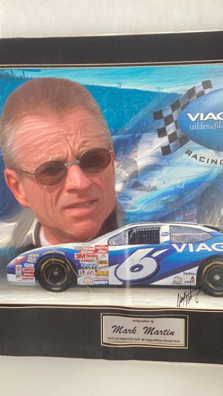 Photo 3 of MARK MARTIN #6 AUTOGRAPHED PRINT 27” X H 25”