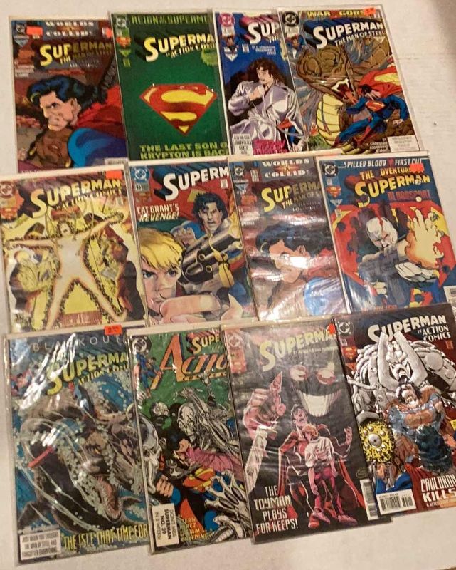 Photo 1 of 12 SUPERMAN COMICS