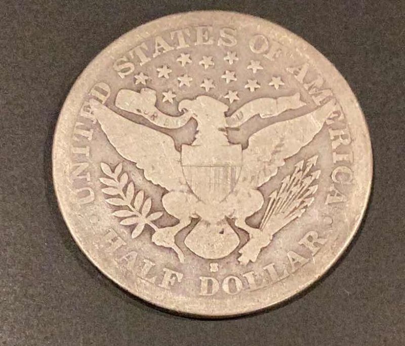 Photo 2 of 1894 UNITED STATES BARBER SILVER HALF DOLLAR