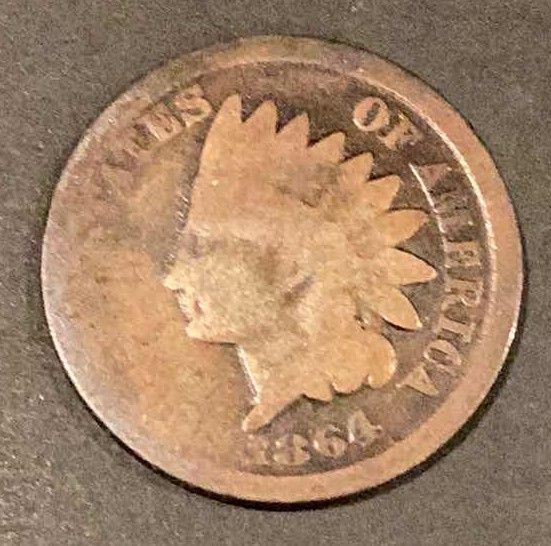 Photo 1 of 1864 UNITED STATES INDIAN HEAD CENT