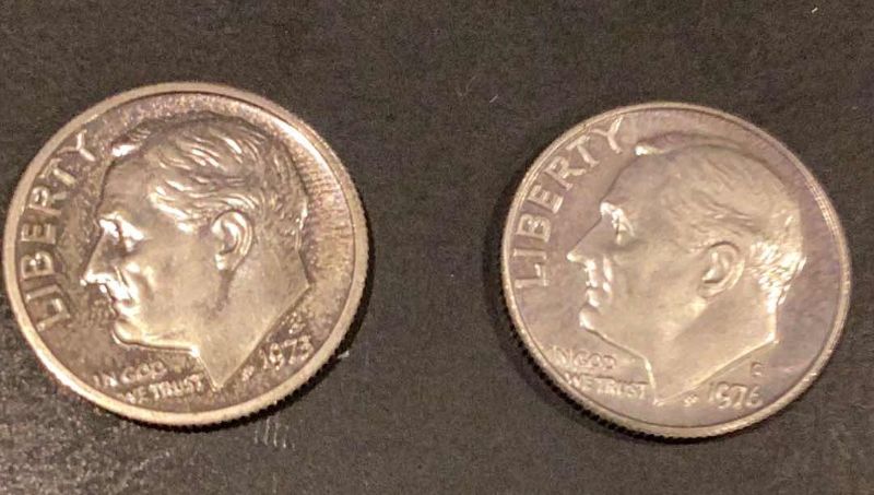 Photo 1 of 1973 AND 1976 UNITED STATES ROOSEVELT PROOFS