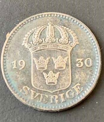 Photo 2 of 1930 SWEDEN 25 ORE 
