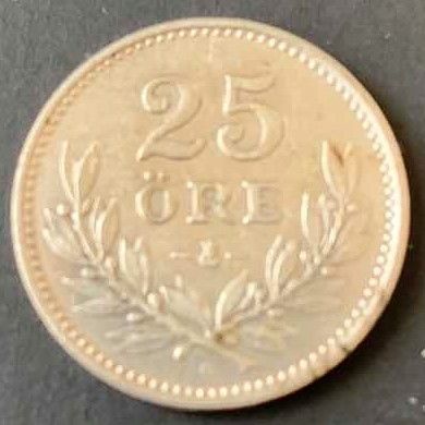 Photo 1 of 1928 SWEDEN 25 ORE 