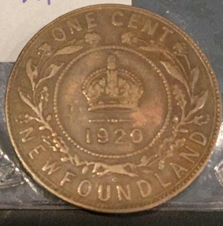 Photo 1 of 1920 NEWFOUNDLAND 1 CENT