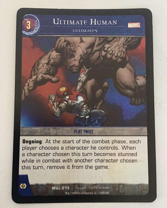 Photo 2 of SET OF 192 UPPER DECK 2008 MARVEL ULTIMATE HUMAN CARDS