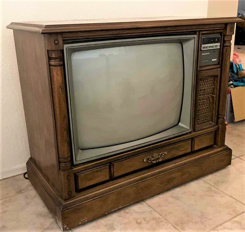 Photo 1 of VINTAGE  MAGNAVOX TELEVISION IN WOOD CABINET  37” x 19” x H30”