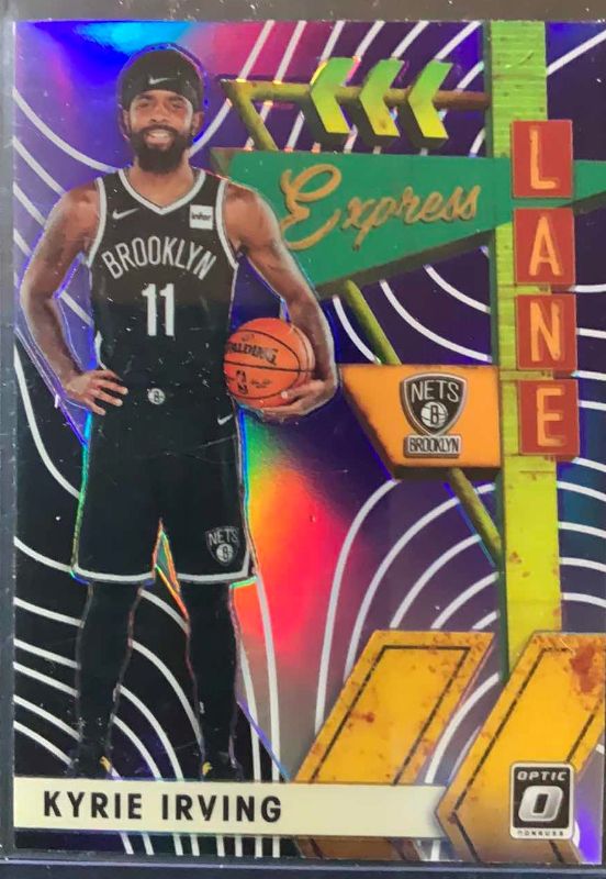 Photo 1 of 2020 KYRIE IRVING DONRUSS OPTIC EXPRESS LANE SILVER PRIZM