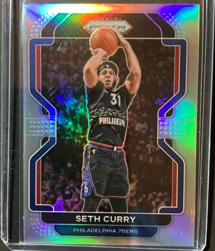 Photo 1 of 2021 SETH CURRY SILVER PRIZM