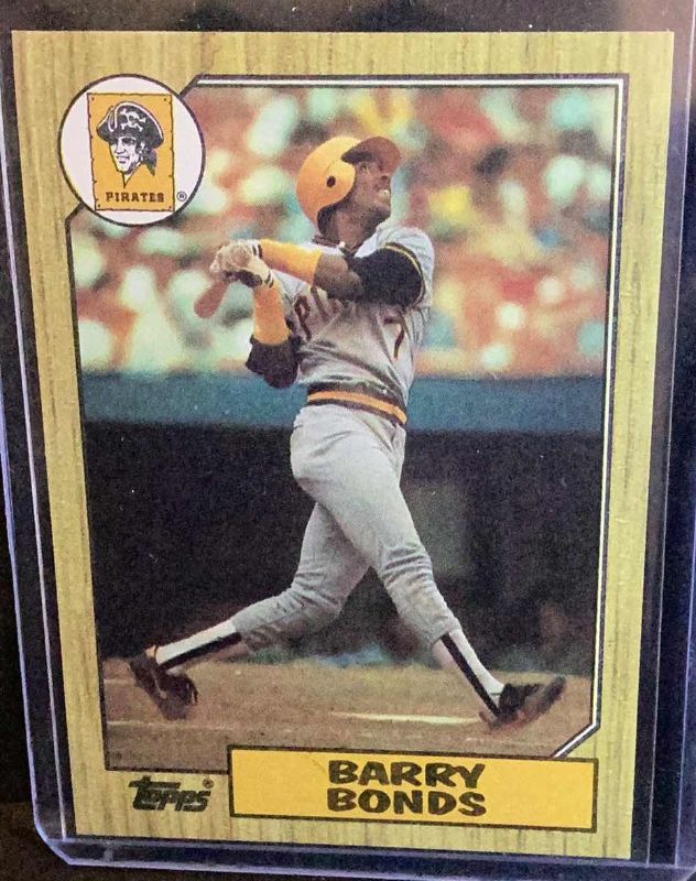 Photo 1 of 1987 BARRY BONDS ROOKIE ERROR CARD #320