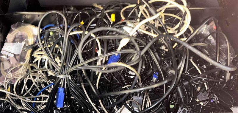 Photo 1 of CONTENTS OF DRAWER- CABLES