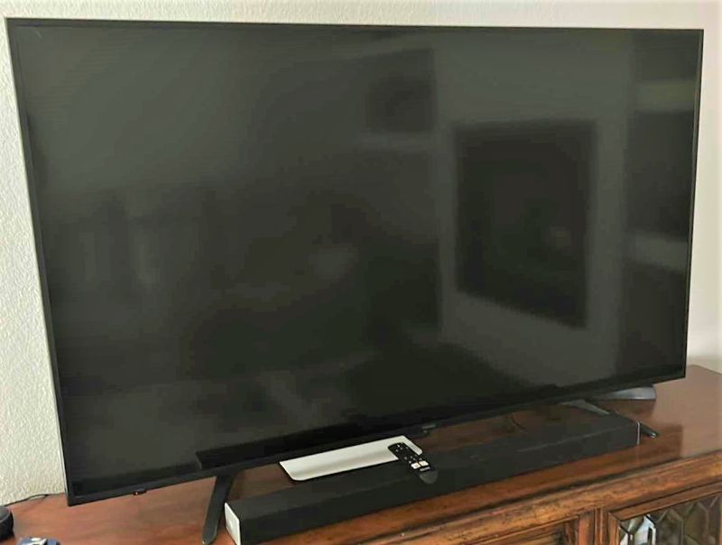 Photo 1 of TOSHIBA 65” TV (SOUNDBAR NOT INCLUDED)