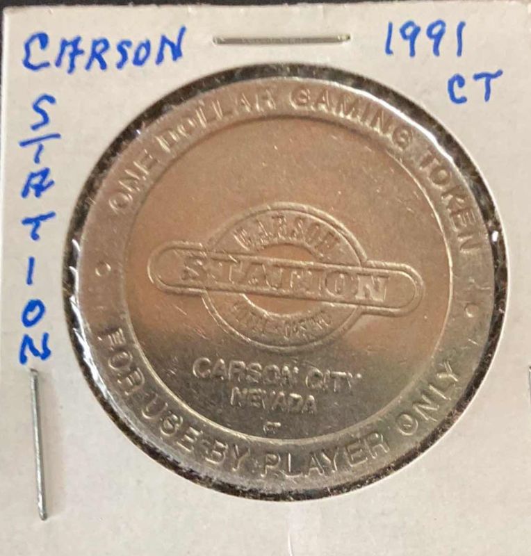 Photo 1 of CARSON STATION 1991 CASINO COIN