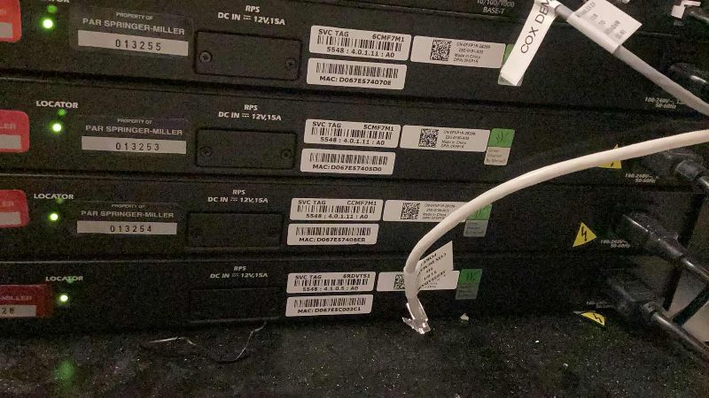 Photo 2 of ONE DELL POWERCONNECT 5548 GIGABIT SWITCH  (BUYER TO DISASSEMBLE & REMOVE FROM 2ND STORY OFFICE BUILDING W ELEVATOR)