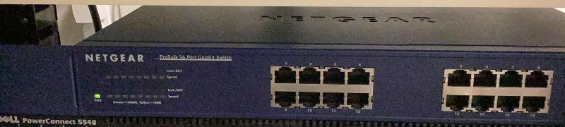 Photo 1 of NETGEAR PROSAFE 16 PORT GIGABIT SWITCH JGS516  (BUYER TO DISASSEMBLE & REMOVE FROM 2ND STORY OFFICE BUILDING W ELEVATOR)