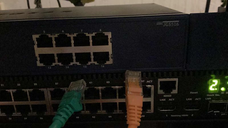 Photo 2 of NETGEAR PROSAFE 16 PORT GIGABIT SWITCH JGS516  (BUYER TO DISASSEMBLE & REMOVE FROM 2ND STORY OFFICE BUILDING W ELEVATOR)