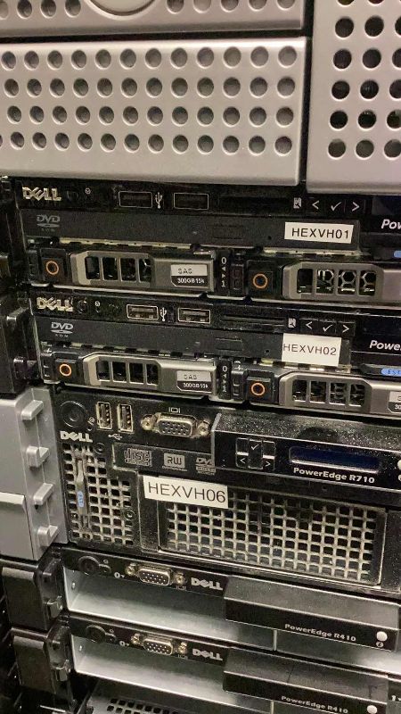 Photo 1 of ONE DELL POWERDGE R620 HARD DRIVES NOT INCLUDED (BUYER TO DISASSEMBLE & REMOVE FROM 2ND STORY OFFICE BUILDING W ELEVATOR)
