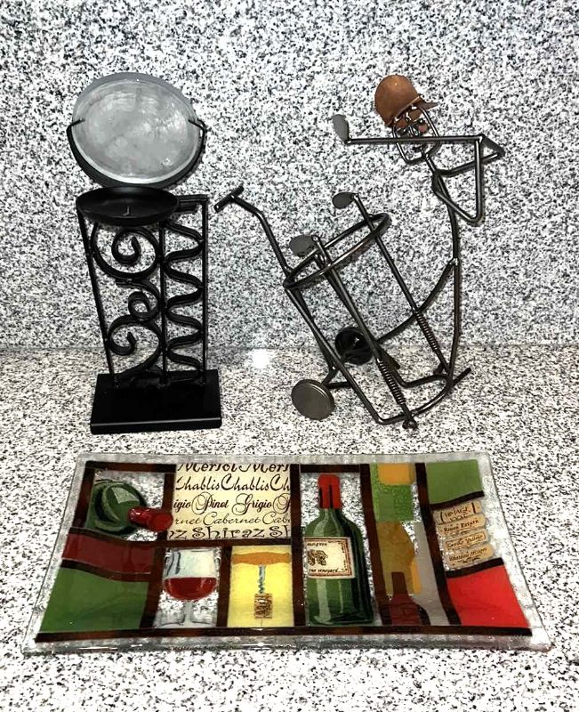 Photo 1 of 2-HOME DECORS & GLASS WINE PLATTER