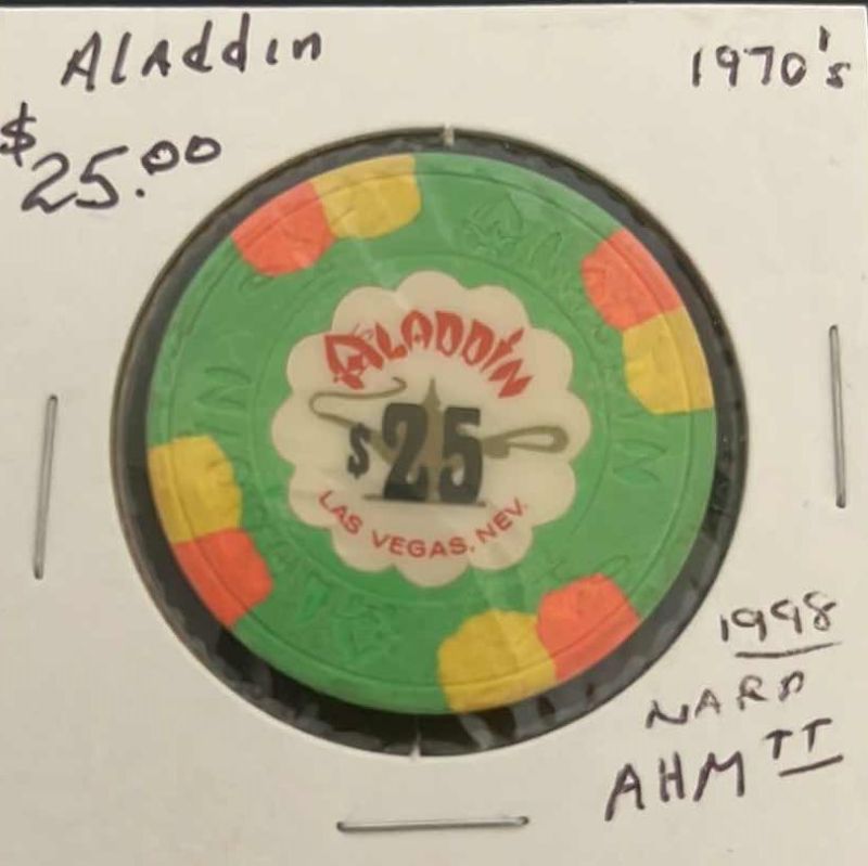 Photo 1 of 1970’S ALADDIN $25 CASINO CHIP