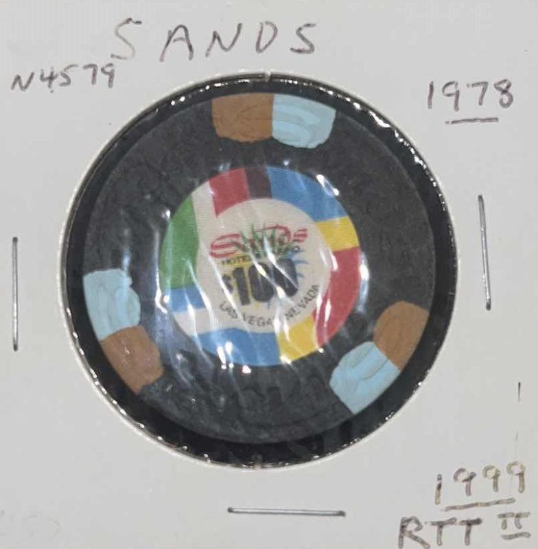 Photo 1 of 1978 SANDS $100 CASINO CHIP