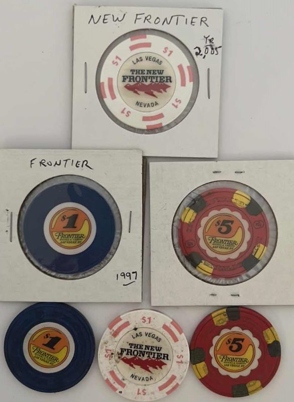 Photo 1 of 6- FRONTIER CASINO CHIPS