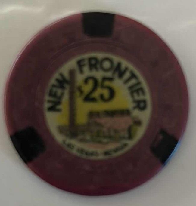 Photo 2 of RARE 1954 NEW FRONTIER $25 CASINO CHIP