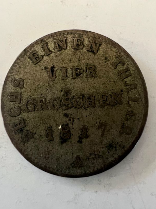 Photo 2 of 1817 PRUSSIA 4 GROSCHEN COIN