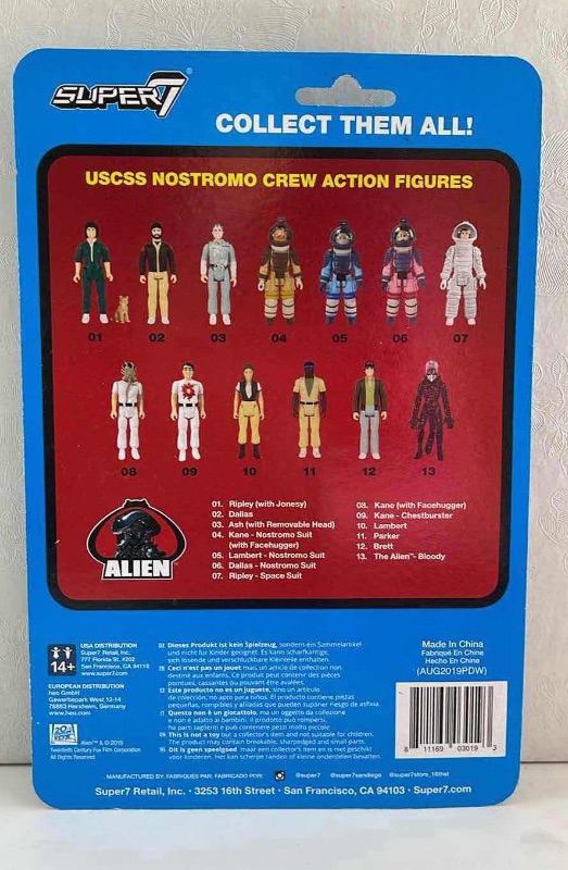 Photo 2 of NIB SUPER7 ALIEN RIPLEY WITH JONESY ACTION FIGURE - RETAIL PRICE $24.99