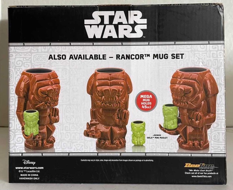 Photo 3 of NIB STAR WARS GEEKI TIKIS 40OZ. JABBA THE HUTT & BIB FORTUNA TIKI GIFT SET