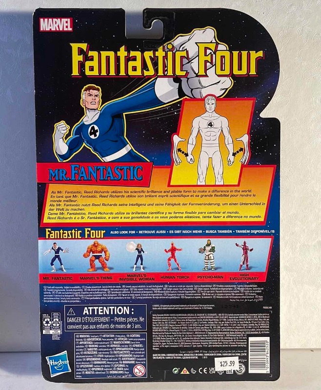 Photo 2 of NIB MARVEL LEGENDS FANTASTIC FOUR RETRO “MR. FANTASTIC” ACTION FIGURE- RETAIL PRICE $ 22.99