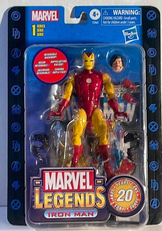 Photo 1 of NIB MARVEL LEGENDS RETRO IRON MAN 20TH ANNIVERSARY X-MEN BRAND - RETAIL PRICE $34.99