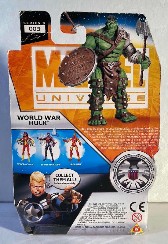 Photo 2 of NIB MARVEL UNIVERSE WORLD WAR HULK ACTION FIGURE SERIES - RETAIL PRICE $31.99