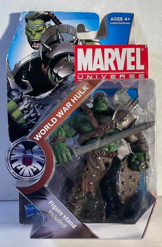 Photo 1 of NIB MARVEL UNIVERSE WORLD WAR HULK ACTION FIGURE SERIES - RETAIL PRICE $31.99